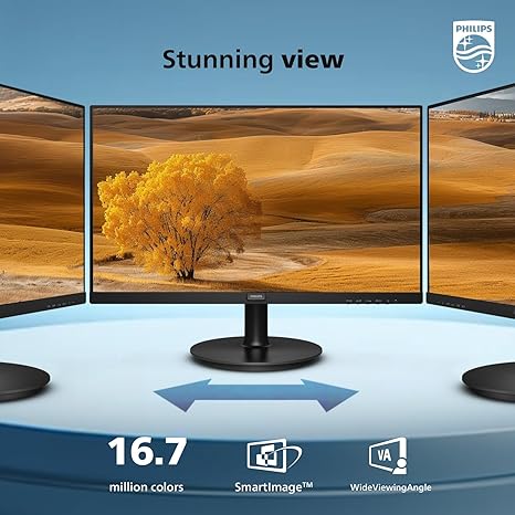 Philips 22 inch Class Thin Full HD (1920 x 1080) Monitor, 100Hz Refresh Rate - Image 2