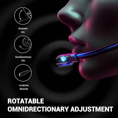 EKSA E1000 USB Gaming Headset for PC, Computer Headphones with Microphone/Mic Noise Cancelling - Image 3