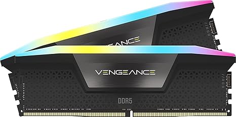 CORSAIR VENGEANCE RGB DDR5 RAM 32GB (2x16GB) 6000MHz CL36-44-44-96 1.35V Intel XMP Desktop
