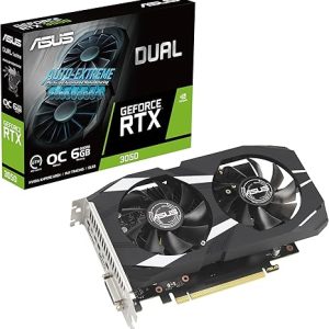 ASUS Dual NVIDIA GeForce RTX 3050 6GB OC Edition Gaming Graphics Card