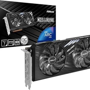 ASRock Intel Arc A750 Challenger SE 8GB OC 16 Gbps 256 bit GDDR6 7680 x 4320 Dual Fan 0dB Silent Cooling Video Graphics Card 650W